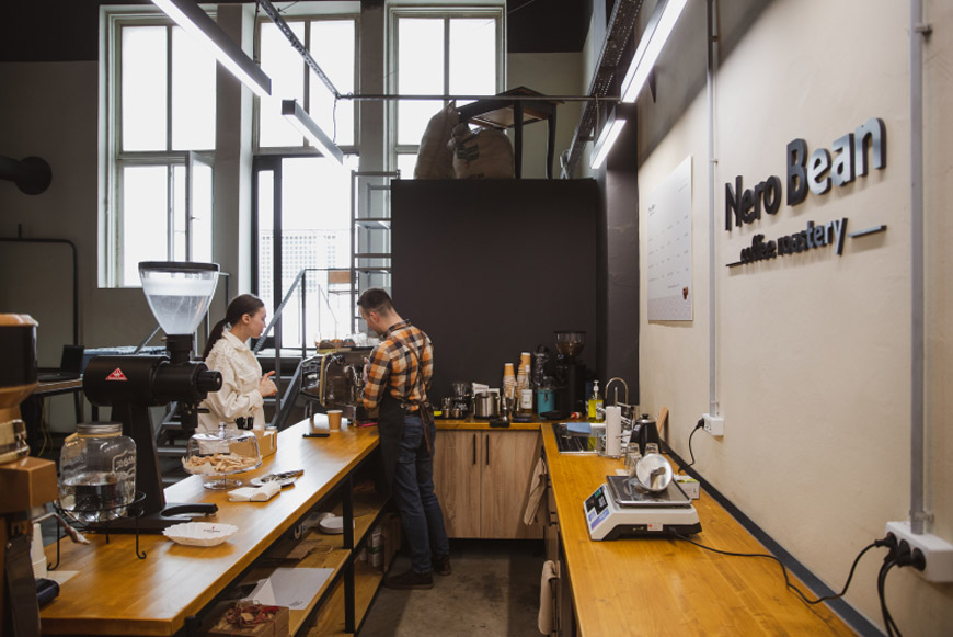 Кофейня Nero bean в Центре культуры и бизнеса «Москва-Сокол» - бар для кофейных гурманов