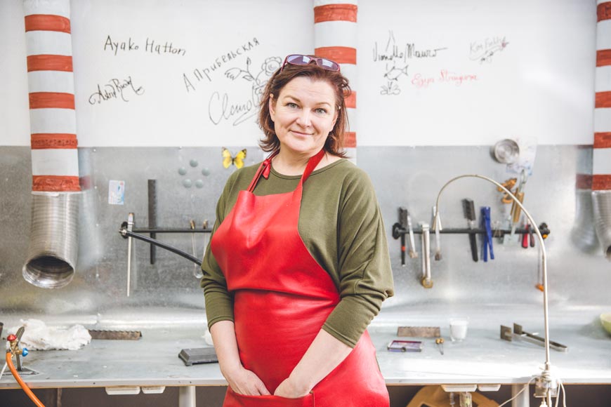 Марина Прибельская, одна из основательниц «Академии стекла»