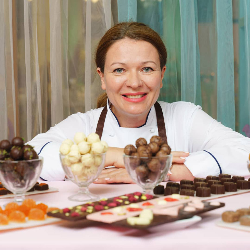 Алла Комиссарова, шоколатье, основательница ателье La Princesse Choco. Фото: vk.com/la_princesse_choco