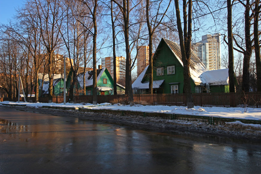 Виды посёлка Сокол в Москве, 2011 год. Фото: wikipedia.org, A.Savin